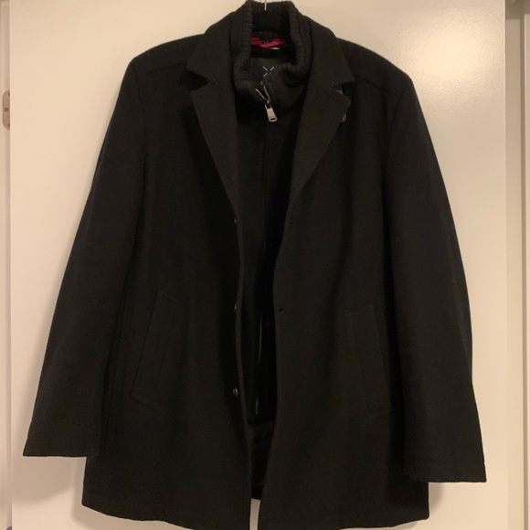 Men’s Classic Black Wool Peacoat size M - Picture 4 of 10